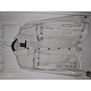 Original Use Men's White Denim Jacket Medium